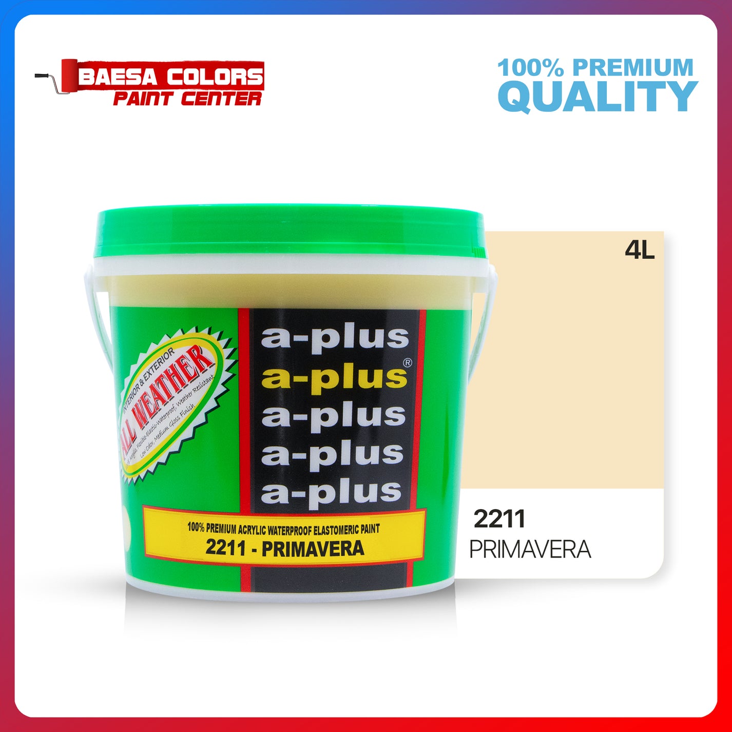 A-Plus All Weather® 2211 Primavera Elastomeric Paint – BAESA COLORS ...