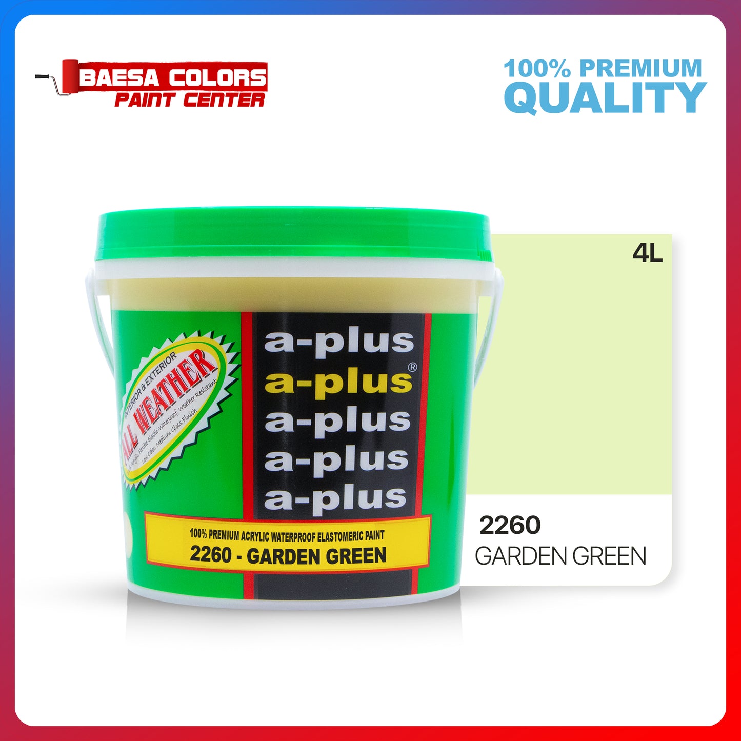 A-Plus All Weather® 2660 Garden Green Elastomeric Paint