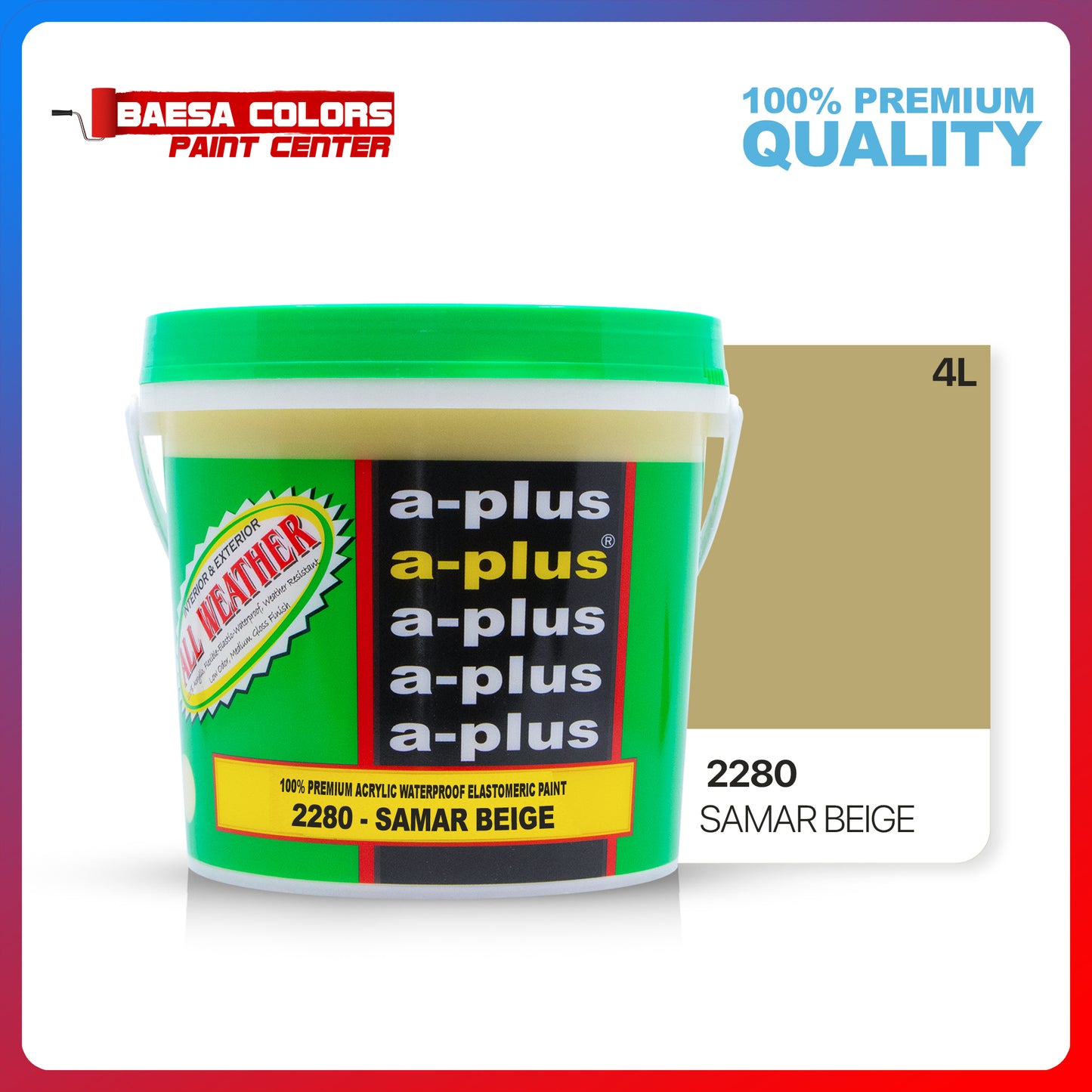 A-Plus All Weather® 2280 Samar Beige Elastomeric Paint