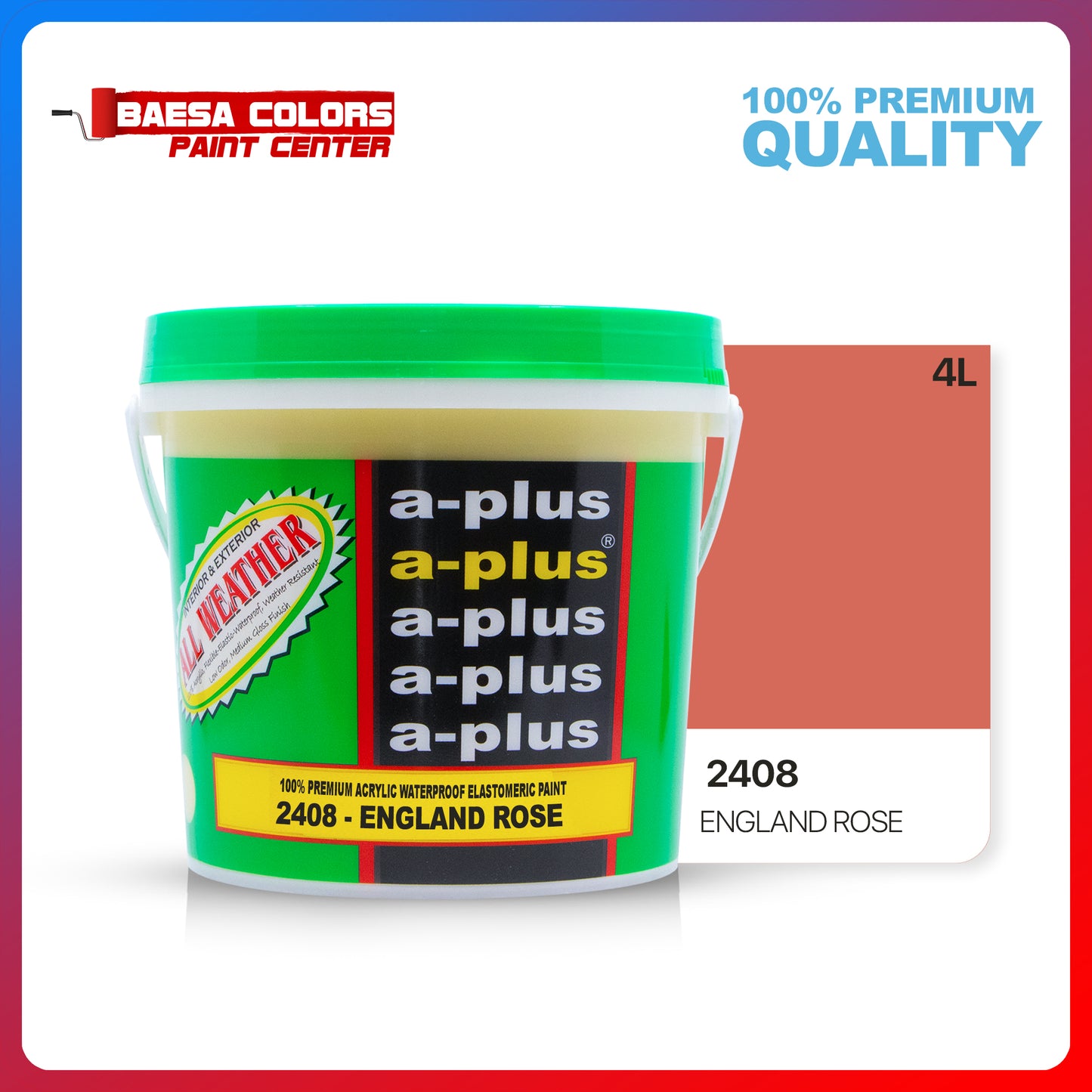 A-Plus All Weather® 2408 England Rose Elastomeric Paint