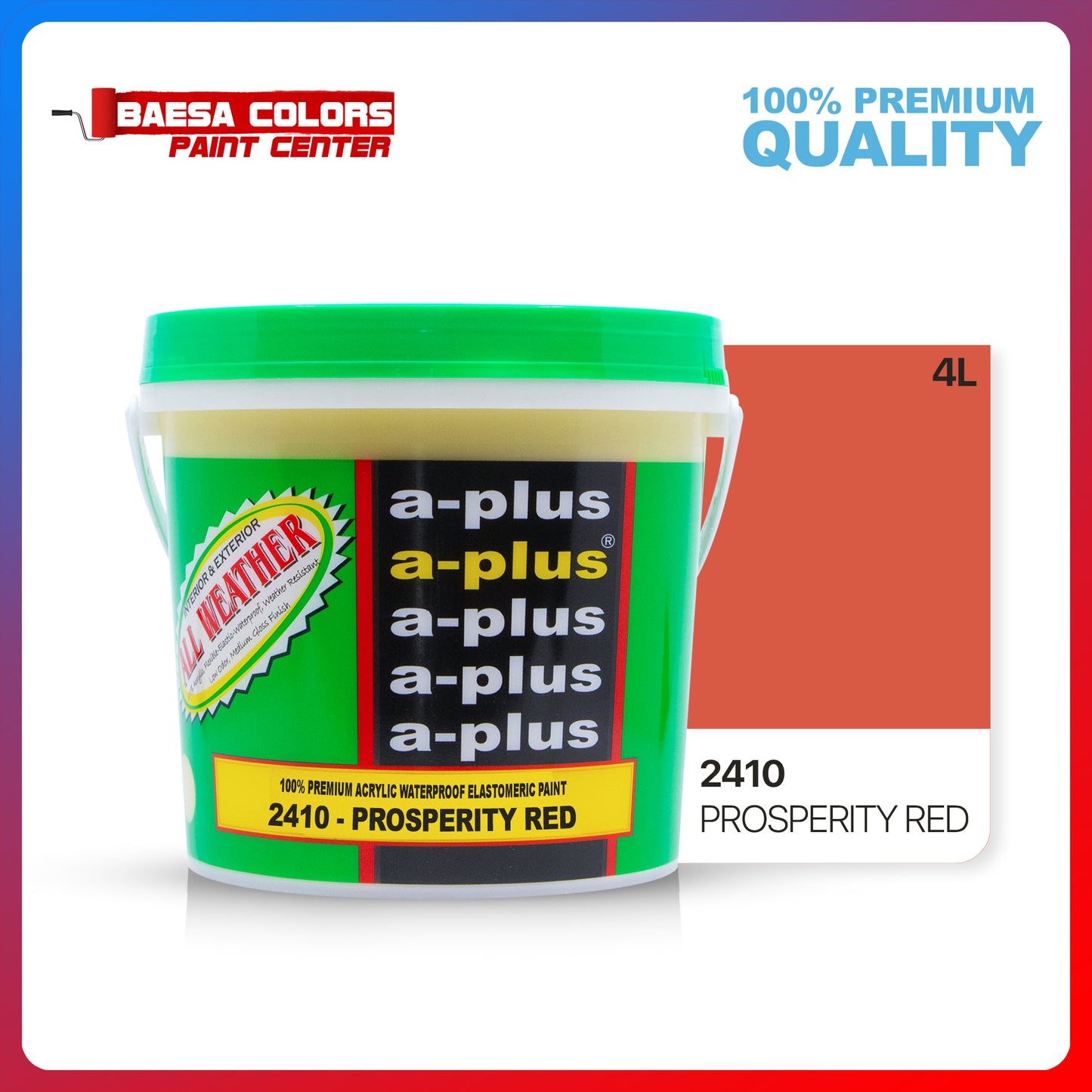 A-Plus All Weather® 2410 Prosperity Red Elastomeric Paint