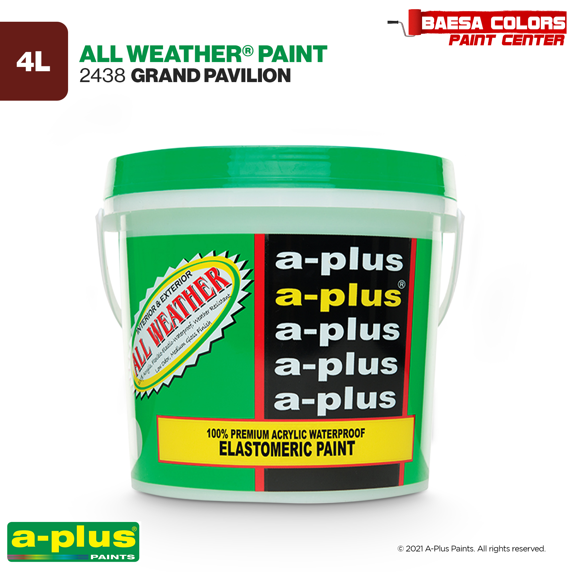 A Plus All Weather 2438 Grand Pavillion Elastomeric Paint BAESA   2438GRANDPAVILLION2 Jpg 