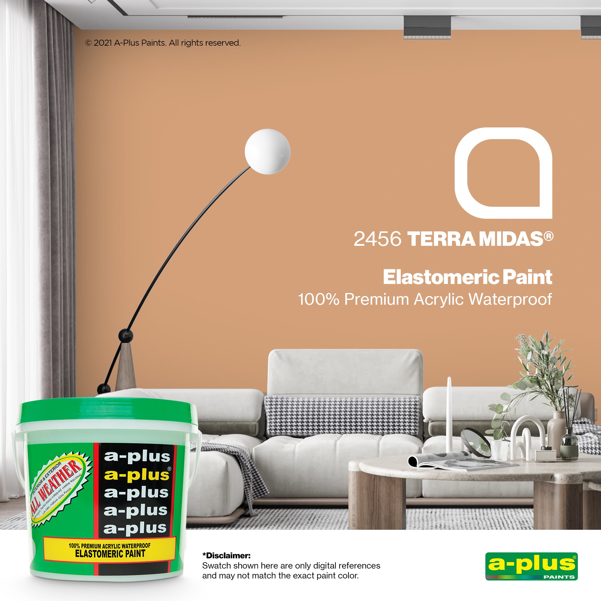 A-Plus All Weather® 2456 Terra Midas Elastomeric Paint – BAESA COLORS ...