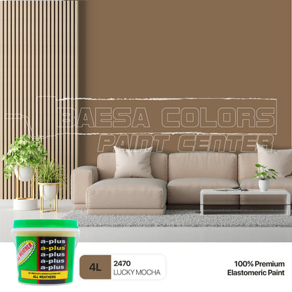 A-Plus All Weather® 2470 Lucky Mocha Elastomeric Paint