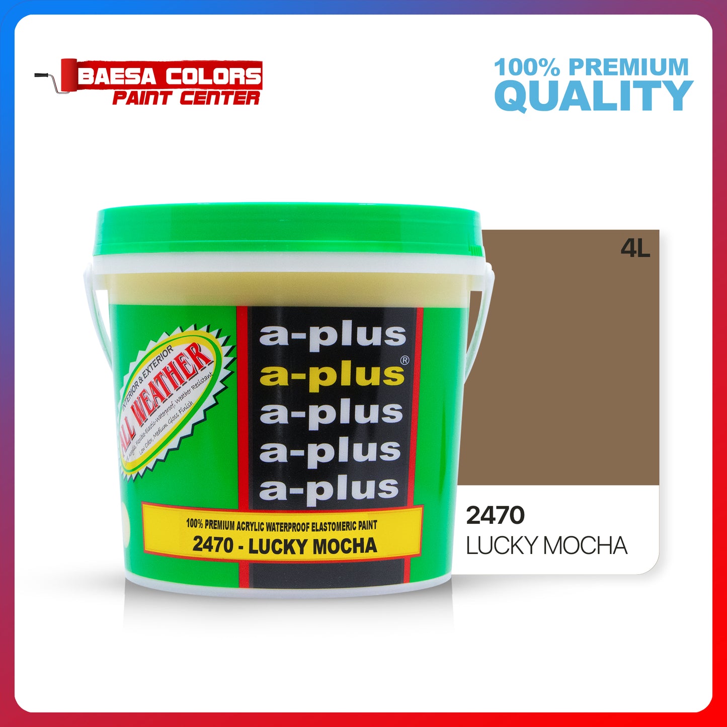 A-Plus All Weather® 2470 Lucky Mocha Elastomeric Paint