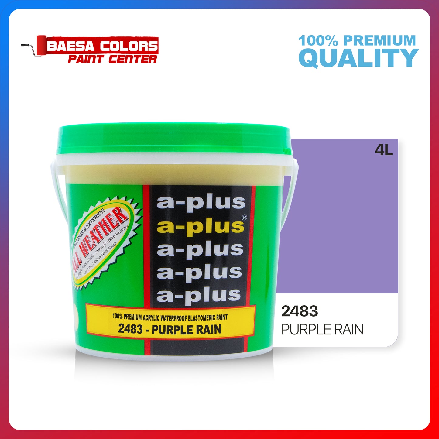 A-Plus All Weather® 2483 Purple Rain Elastomeric Paint