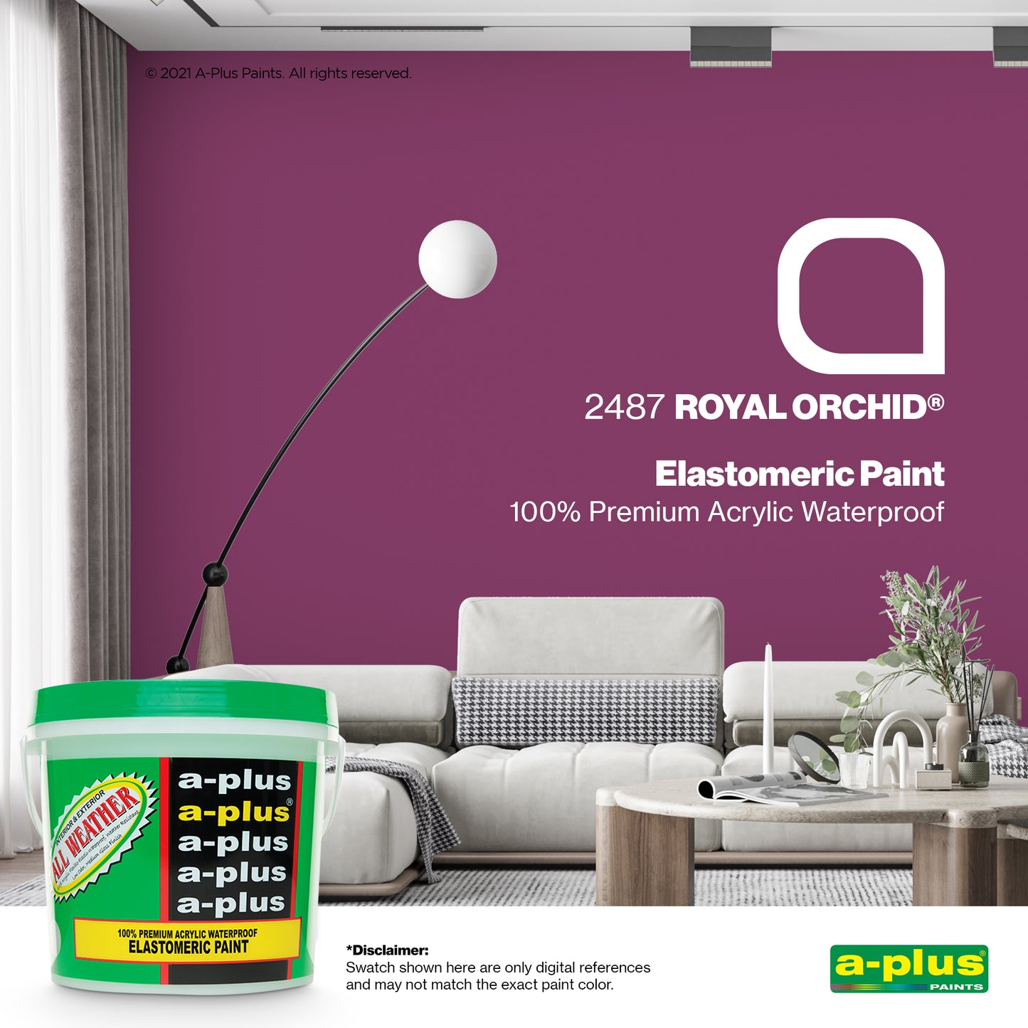 A-Plus All Weather® 2487 Royal Orchid Elastomeric Paint