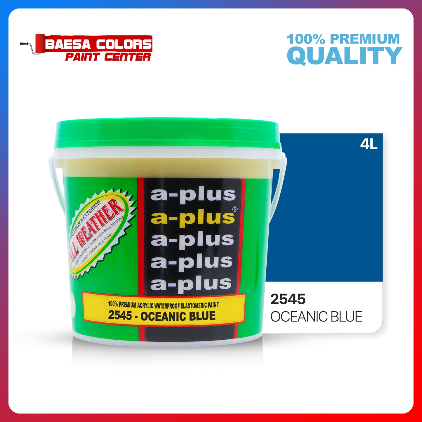 A-Plus All Weather® 2545 Oceanic Blue Elastomeric Paint