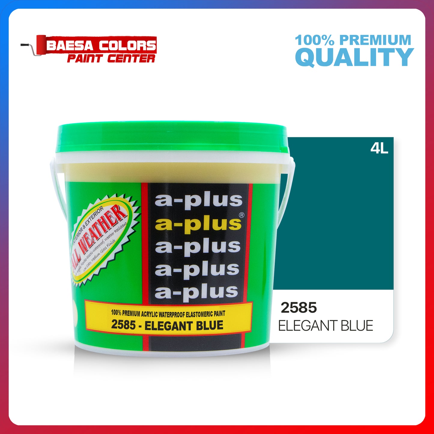A-Plus All Weather® 2585 Elegant Blue Elastomeric Paint