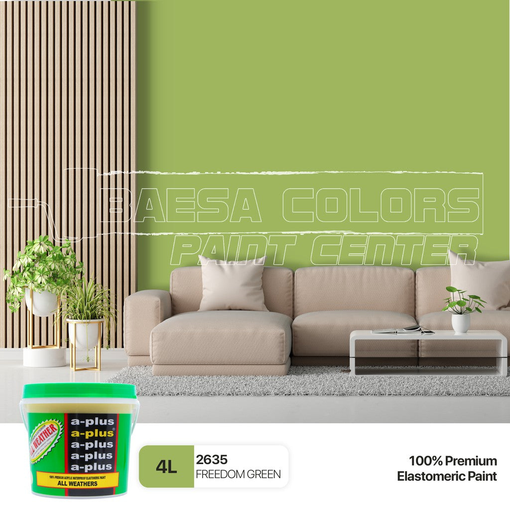 A-Plus All Weather® 2635 Freedom Green Elastomeric Paint – BAESA COLORS ...
