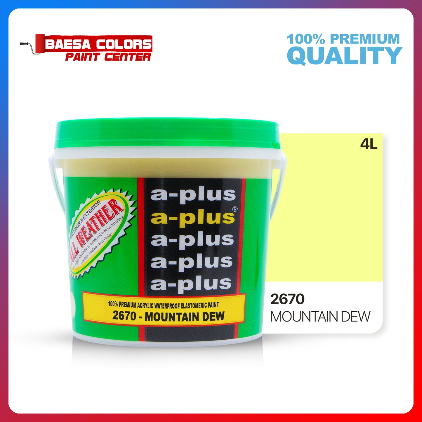 A-Plus All Weather® 2670 Mountain Dew Elastomeric Paint