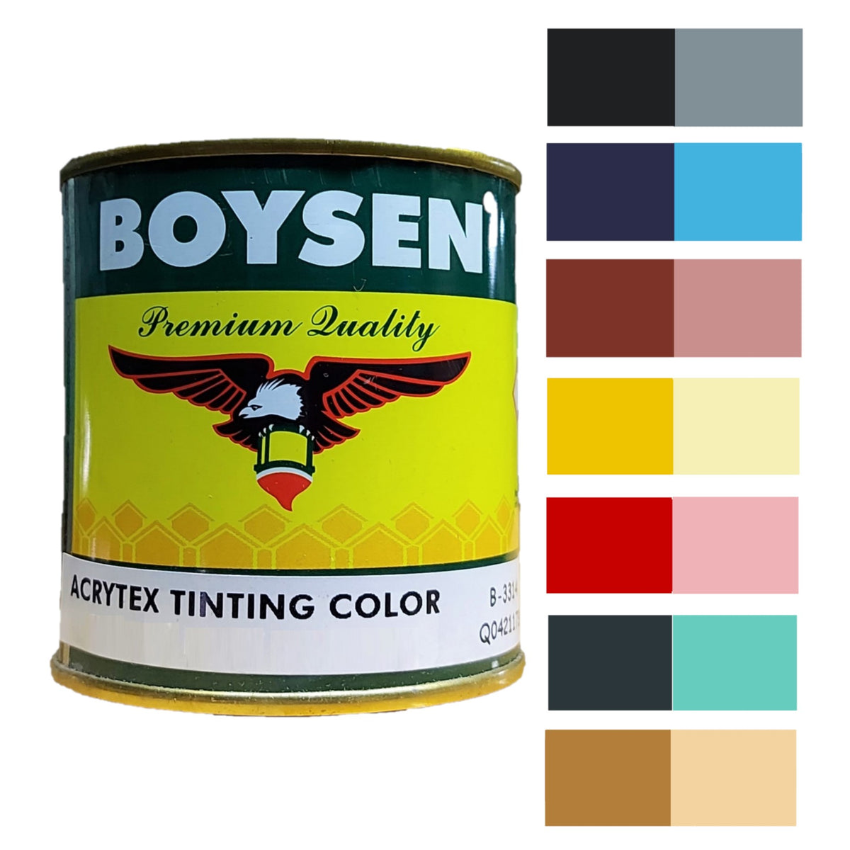 Boysen Mist BOYSEN® Acrytex™ Tinting Colors 1/4L – BAESA COLORS PAINT CENTER