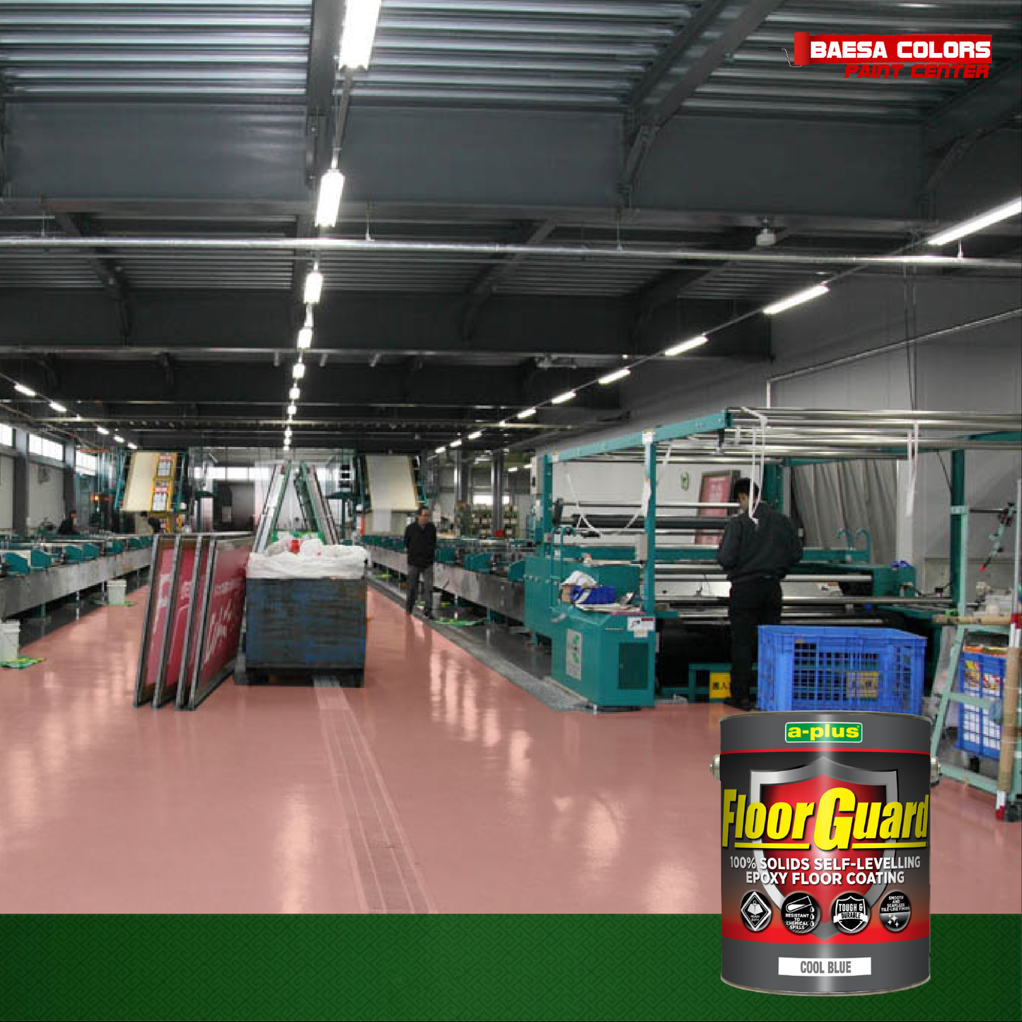 A-Plus Floor Guard® 100% Solids & Self-Levelling Epoxy Floor Coating 4L