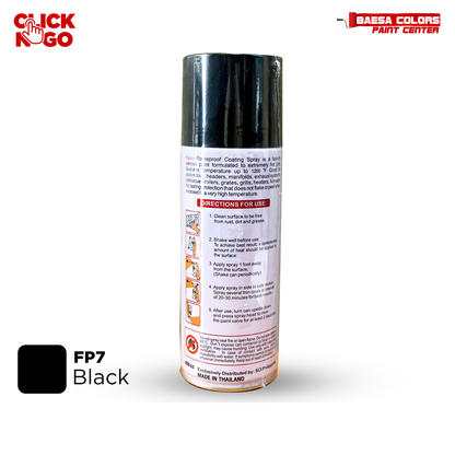 Nikko Acrylic-Based Spray Paint Flameproof FP7 Black 400cc