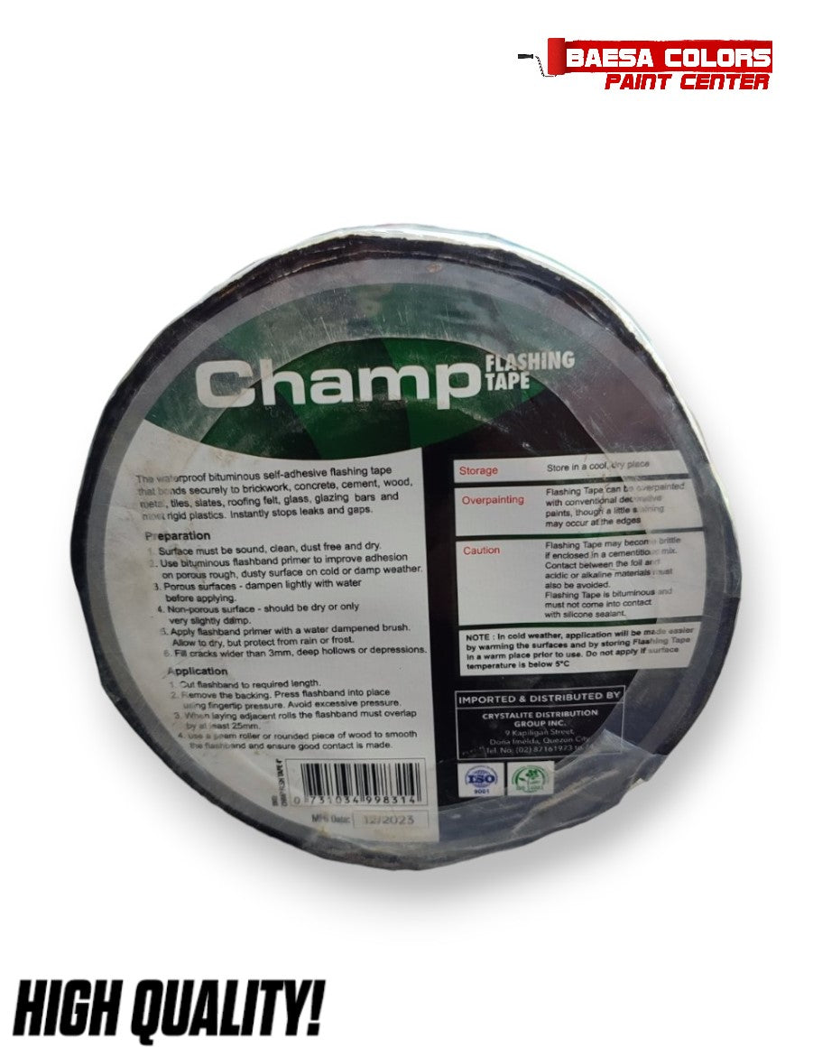 Champ Flashing Tape Waterproof Bituminous Self Adhesive Tape (4inX5meters) (2inX5meters)