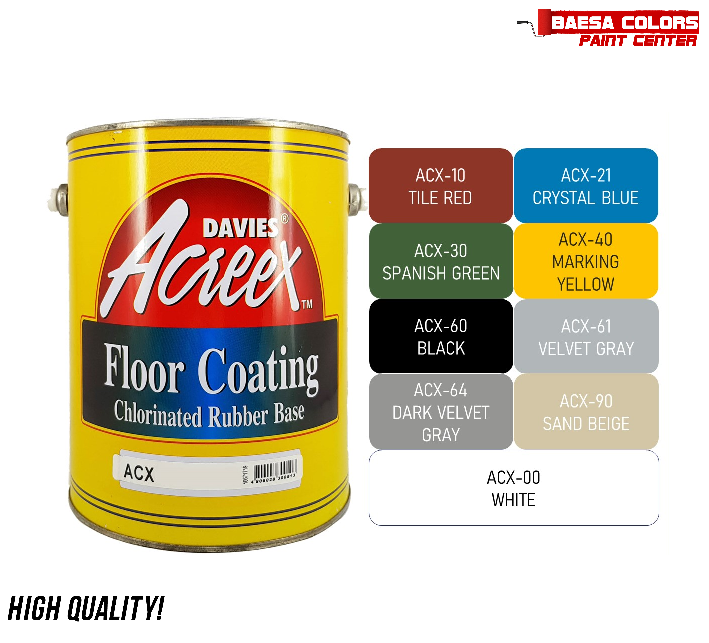 DAVIES® Acreex™ Rubberized Floor Coating