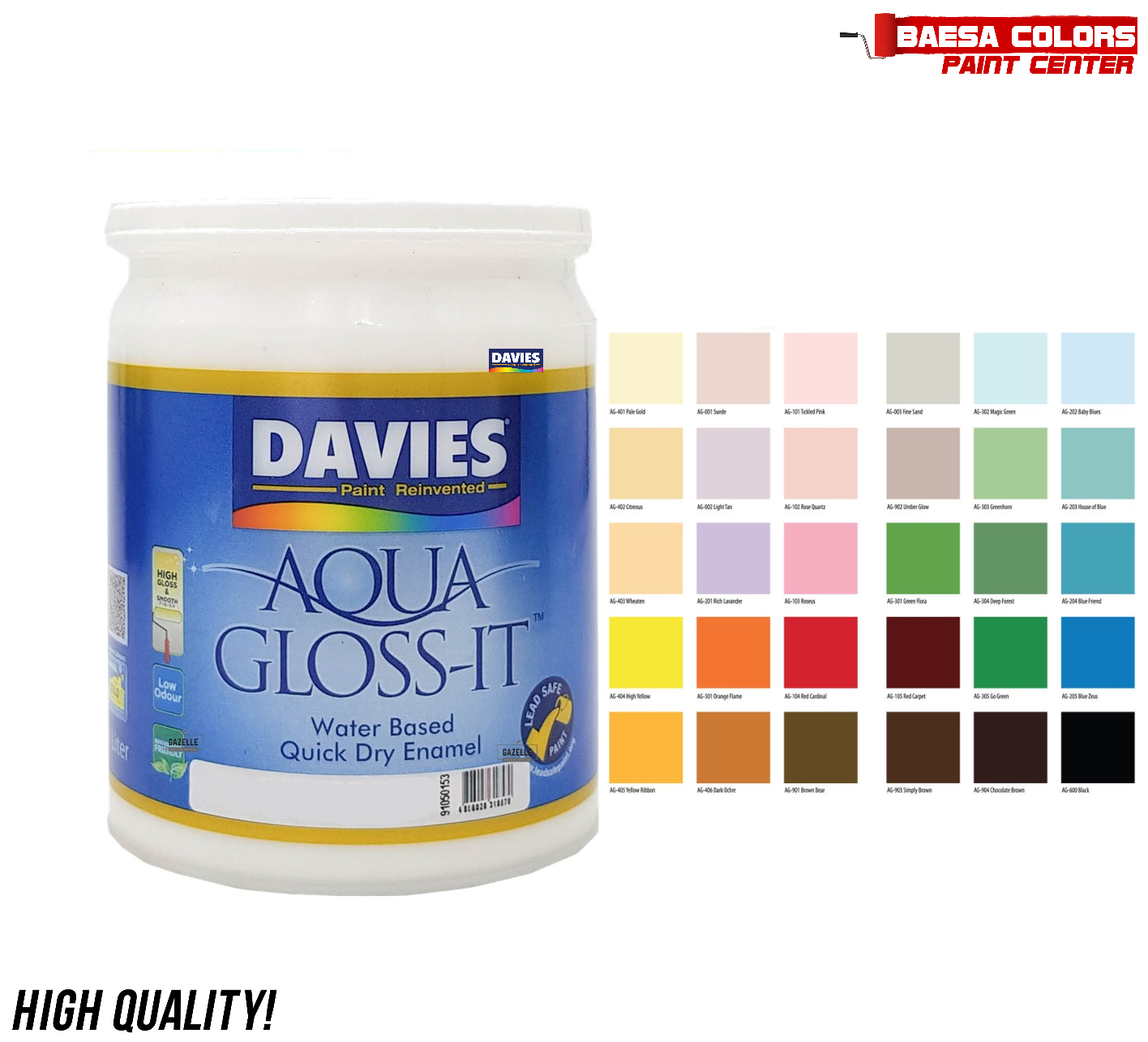 Davies® Aqua Gloss-it Water-Based Quick Drying Enamel