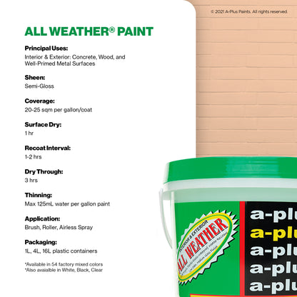 A-Plus All Weather® 2343 Sweet Havana Elastomeric Paint