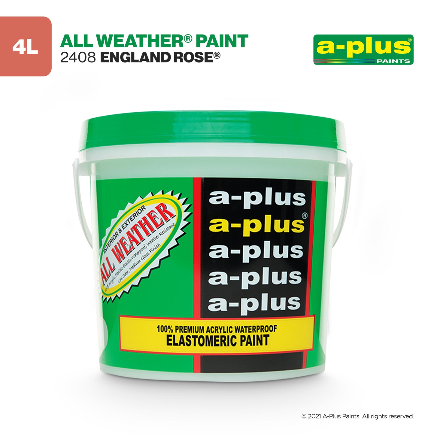 A-Plus All Weather® 2408 England Rose Elastomeric Paint