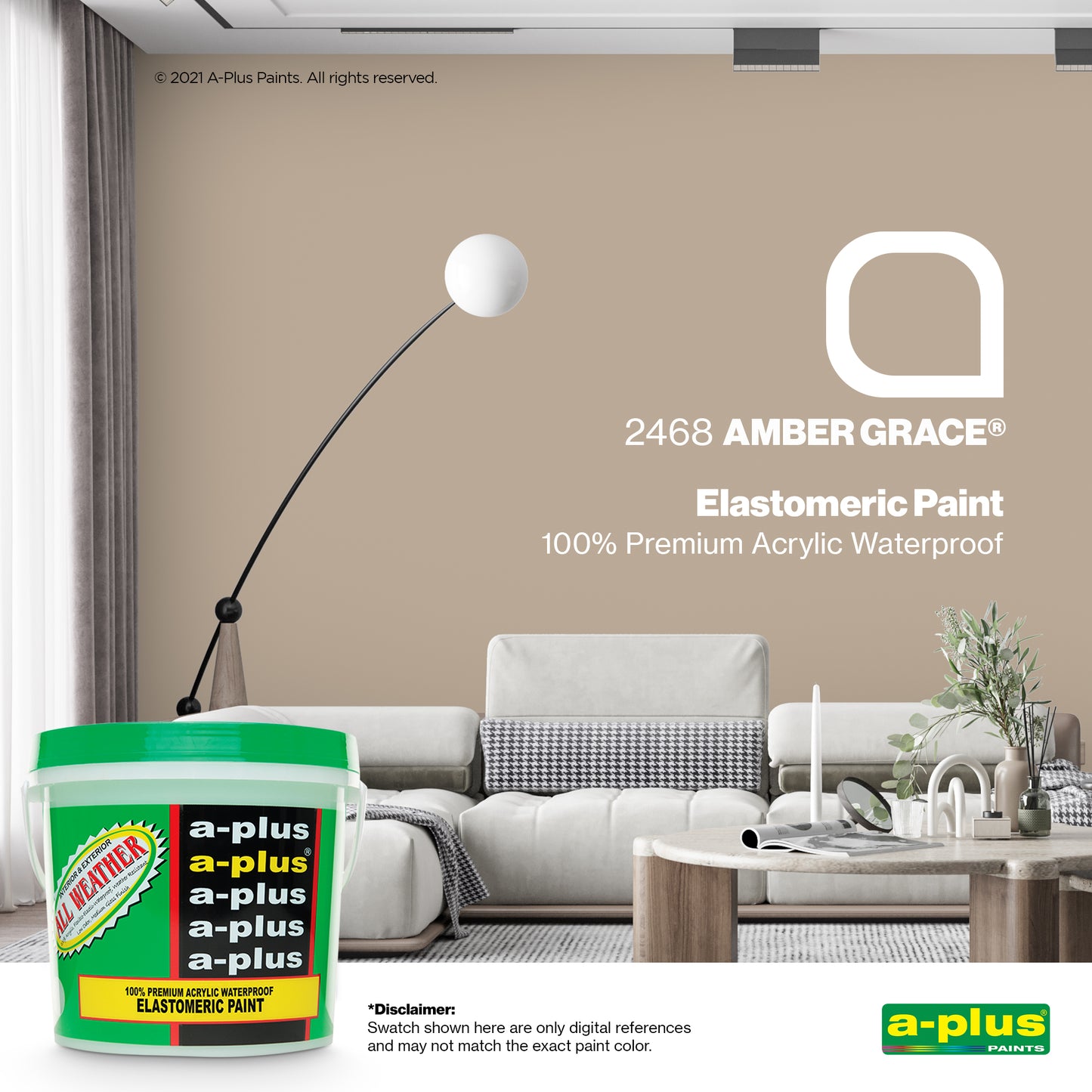 A-Plus All Weather® 2468 Amber Grace Elastomeric Paint