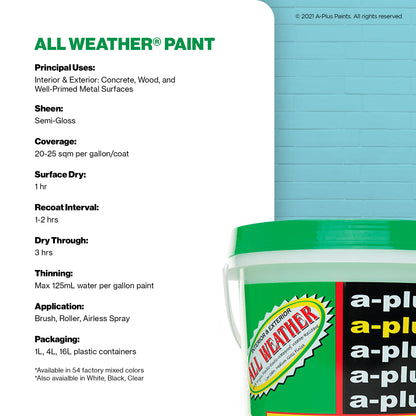 A-Plus All Weather® 2515 Blue Horizon Elastomeric Paint