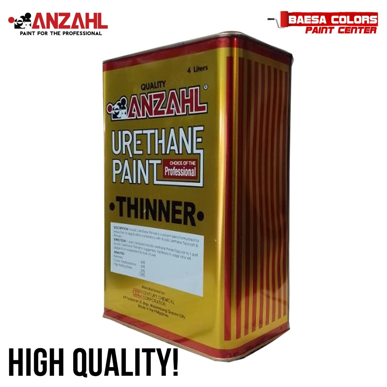 ANZAHL 22028 URETHANE THINNER – BAESA COLORS PAINT CENTER