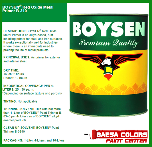 BOYSEN® Red Oxide Metal Primer B-310