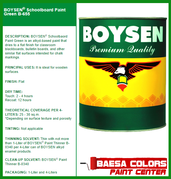 BOYSEN® Schoolboard Paint Green B-655