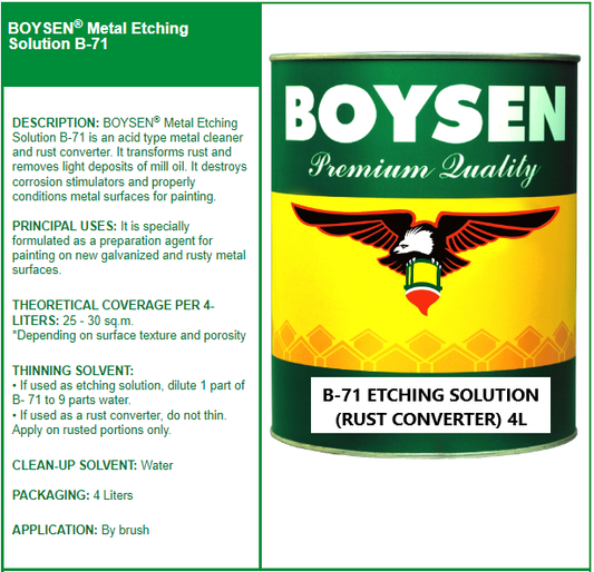 BOYSEN® Metal Etching Solution B-71