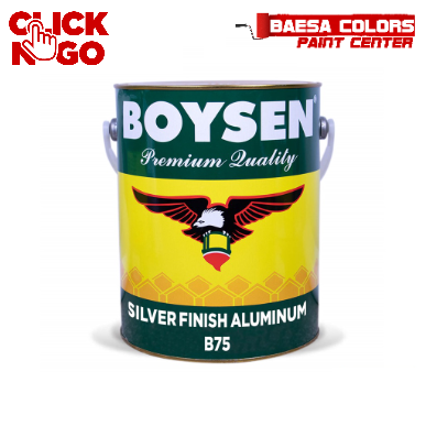 BOYSEN® Silver Finish Aluminum Paint B-75 4L