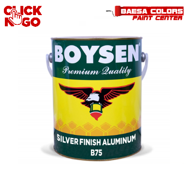 BOYSEN® Silver Finish Aluminum Paint B-75 4L