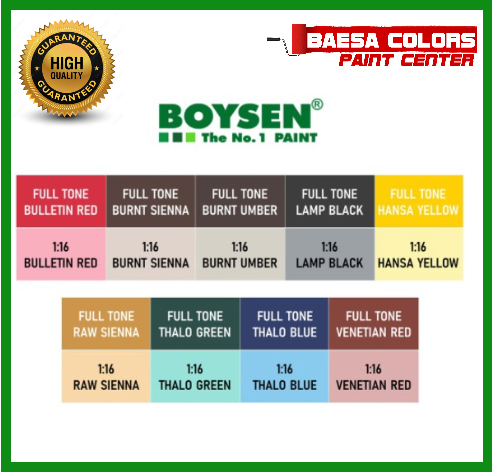 BOYSEN® Latex Colors – BAESA COLORS PAINT CENTER