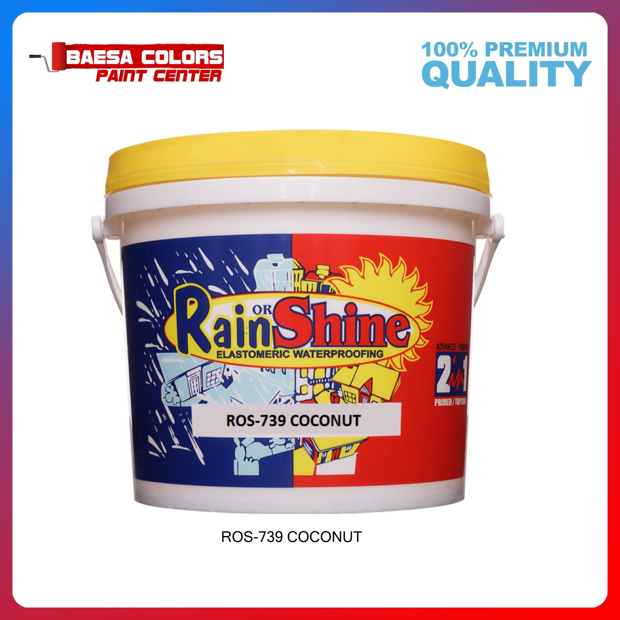 Rain Or Shine 739 Coconut Elastomeric Paint – Baesa Colors Paint Center