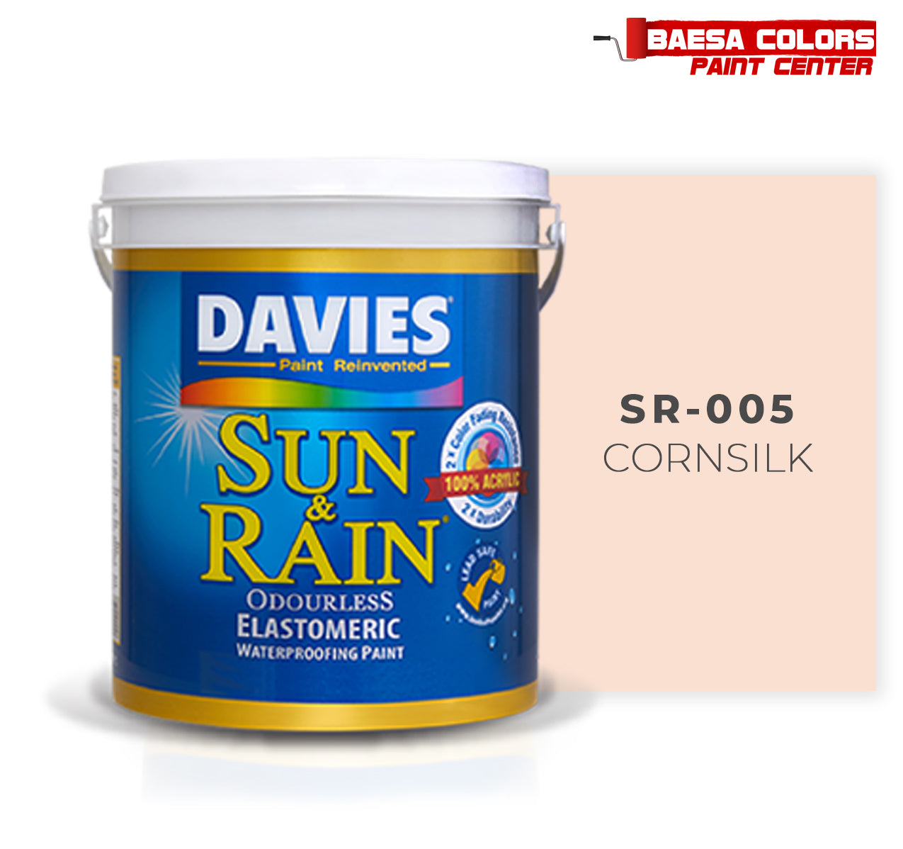 DAVIES® SUN & RAIN® 005 Cornsilk Elastomeric Paint