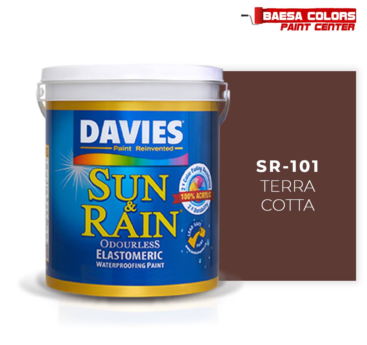 DAVIES® SUN & RAIN® 101 Terra Cotta Elastomeric Paint