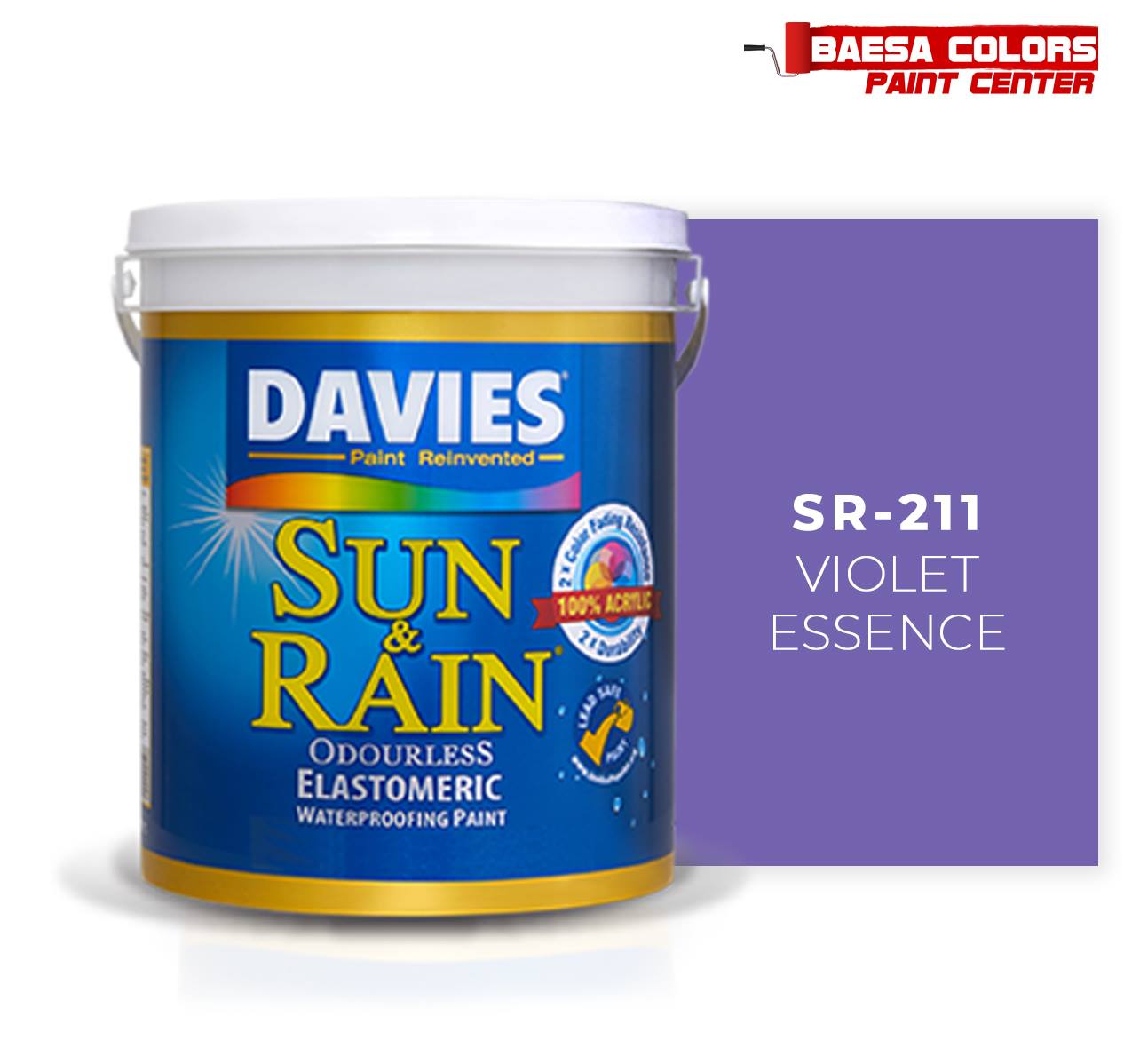 DAVIES® SUN & RAIN® 211 Violet Essence Elastomeric Paint – BAESA COLORS ...