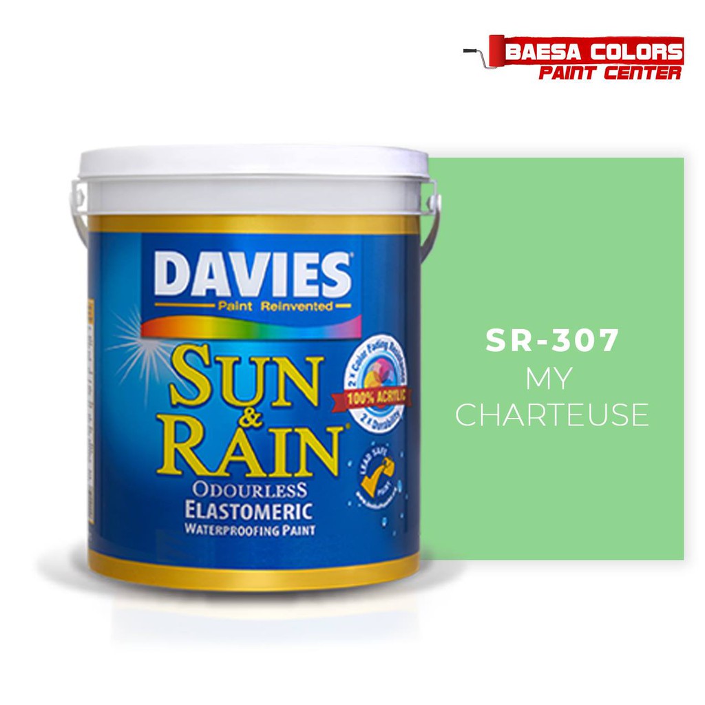 DAVIES® SUN & RAIN® 307 My Chartreuse Elastomeric Paint