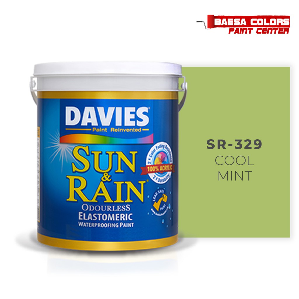 DAVIES® SUN & RAIN® 329 Cool Mint Elastomeric Paint