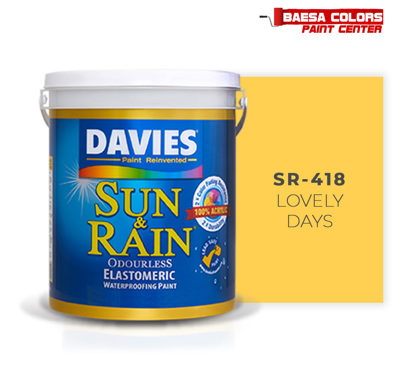 DAVIES® SUN & RAIN® 418 Lovely Days Elastomeric Paint – BAESA COLORS ...