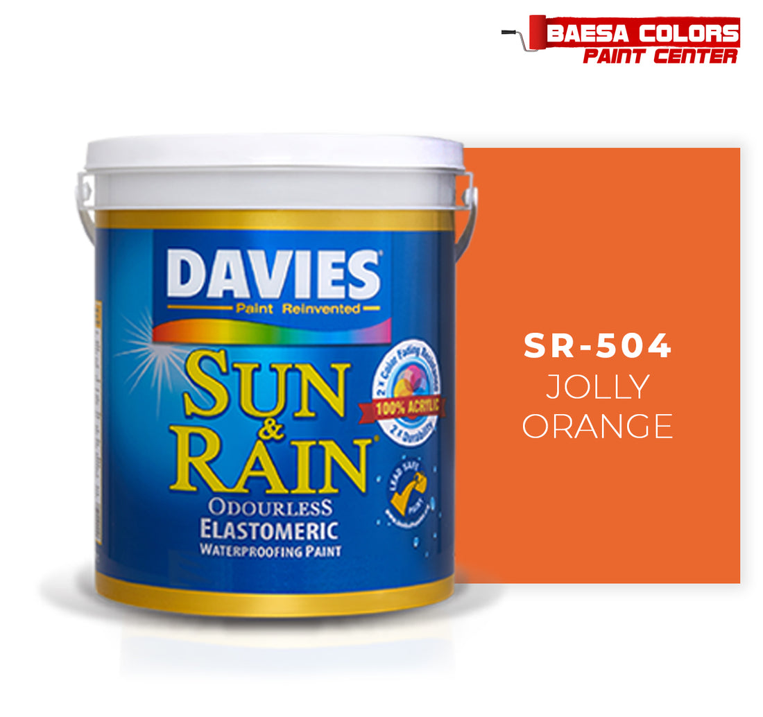 DAVIES® SUN & RAIN® 504 Jolly Orange Elastomeric Paint – BAESA COLORS ...