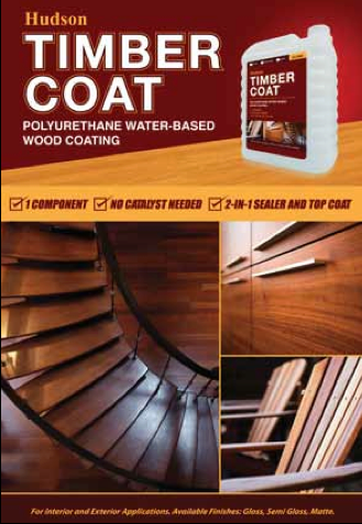 Hudson® Timbercoat Polyurethane Water-Based Wood Coating