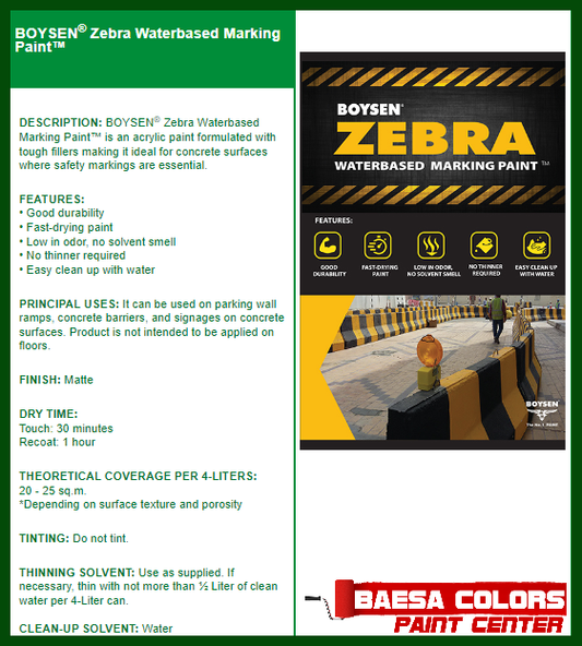 BOYSEN® Zebra Water-based Marking Paint™