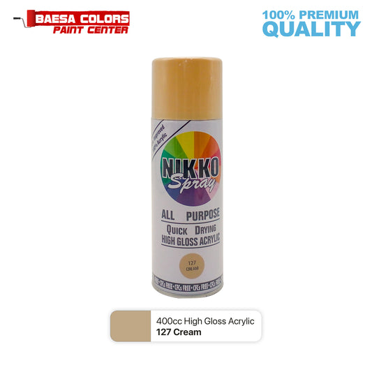 Nikko Acrylic-Based Spray Paint 127 Cream 400cc