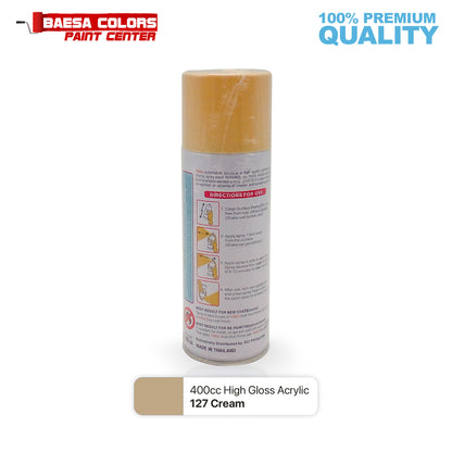 Nikko Acrylic-Based Spray Paint 127 Cream 400cc
