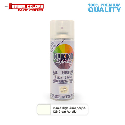 Nikko Acrylic-Based Spray Paint 128 Clear Acrylic 400cc
