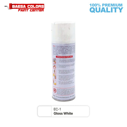 Nikko Acrylic-Based Spray Paint High Temp EC-1 Gloss White 400cc