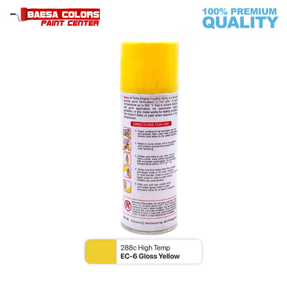 Nikko Acrylic-Based Spray Paint High Temp EC-6 Gloss Yellow 400cc