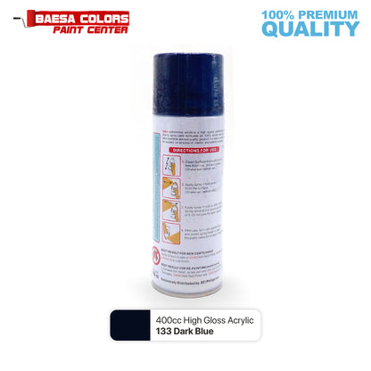 Nikko Acrylic-Based Spray Paint 133 Dark Blue 400cc