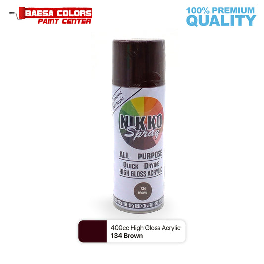 Nikko Acrylic-Based Spray Paint 134 Brown 400cc