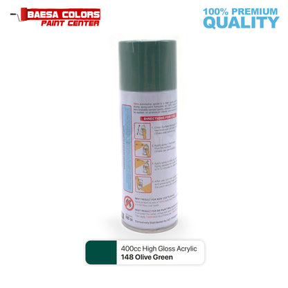 Nikko Acrylic-Based Spray Paint 148 Olive Green 400cc